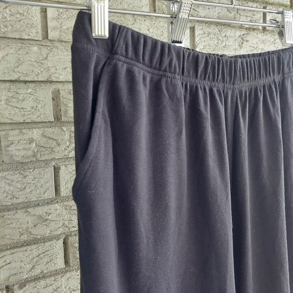 Woman Within Black Elastic Waist Pocket Sweat Pants 18/20 NWOT - Picture 5 of 6